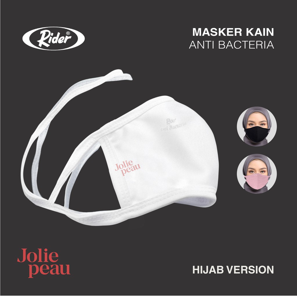 Jual Masker Hijab Kain Anti bacteria Rider (NEW COLORS) | Shopee Indonesia