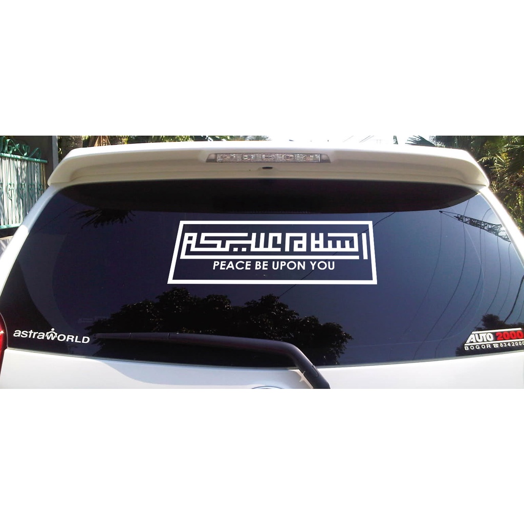 Jual Sticker Cutting Reflextor Kaligrafi SALAM Assalamualaikum 30 CM ...