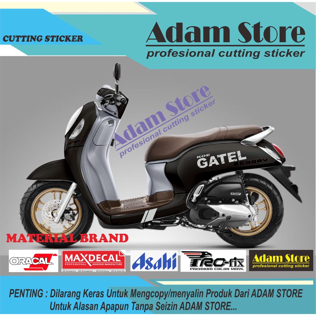 Jual sticker honda scoopy model koe gatel sticker new scoopy 2021 ...