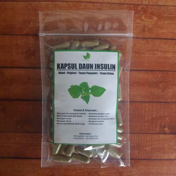 Jual Kapsul Daun Insulin 100 Kapsul Daun Yakon Herbal Untuk Diabetes