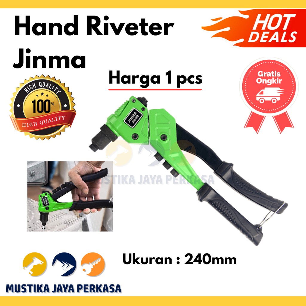 Jual Tang Rivet Jinma Japan Hand Riveter Paku Rivet Ripet | Shopee ...