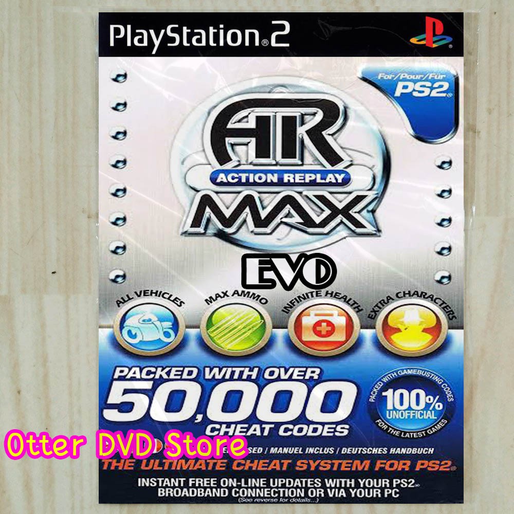 Jual Kaset Game PS2 PS 2 Action Replay Max AR Max Evo Gameshark Game