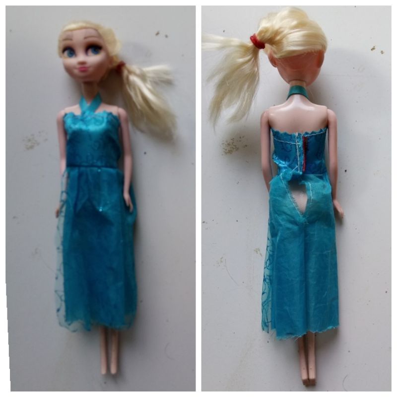 Jual mainan boneka barbie Elsa frozen barby second | Shopee Indonesia