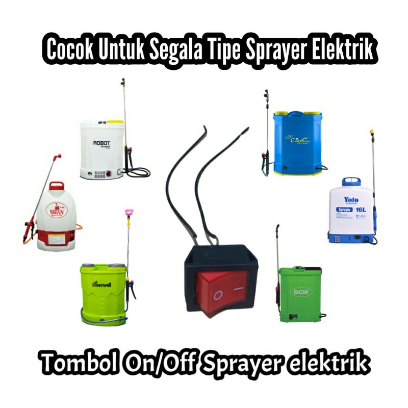 Jual Tombol On Off Sprayer Elektrik / Saklar sprayer elektrik/ Skakel ...