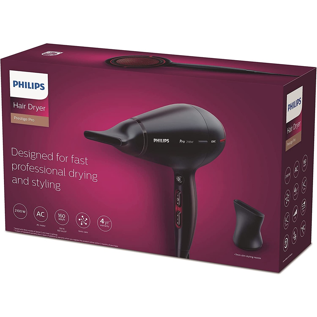 Jual Philips HPS 910 Drycare Prestige Hair Dryer heated straightening Shopee Indonesia