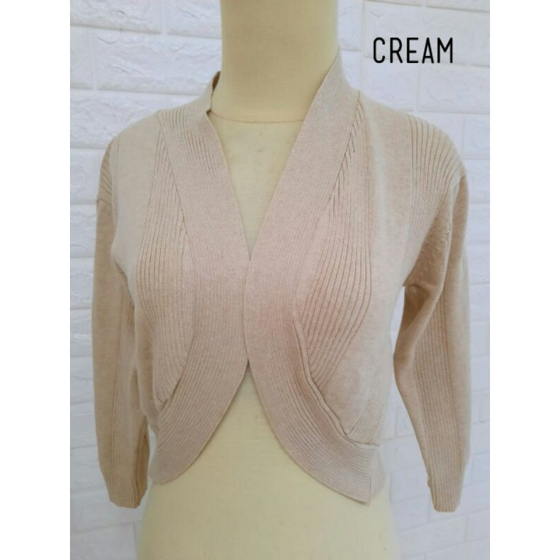 Jual BOLERO RAJUT 2328 POLOS (OUTER RAJUTAN) | Shopee Indonesia