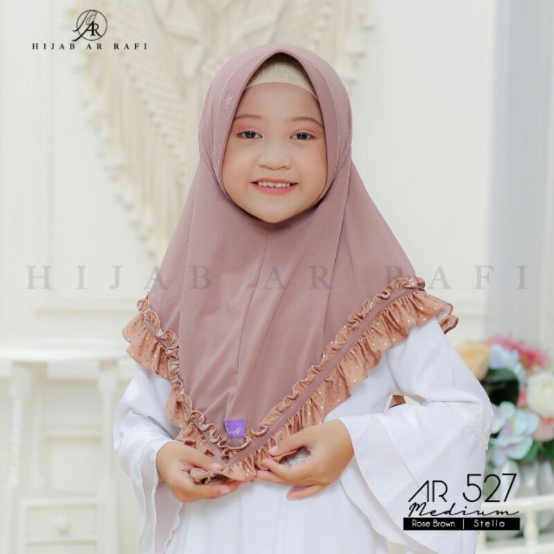 Jual Hijab kids Ar Rafi Couple ar 527 Medium (ORI) | Shopee Indonesia