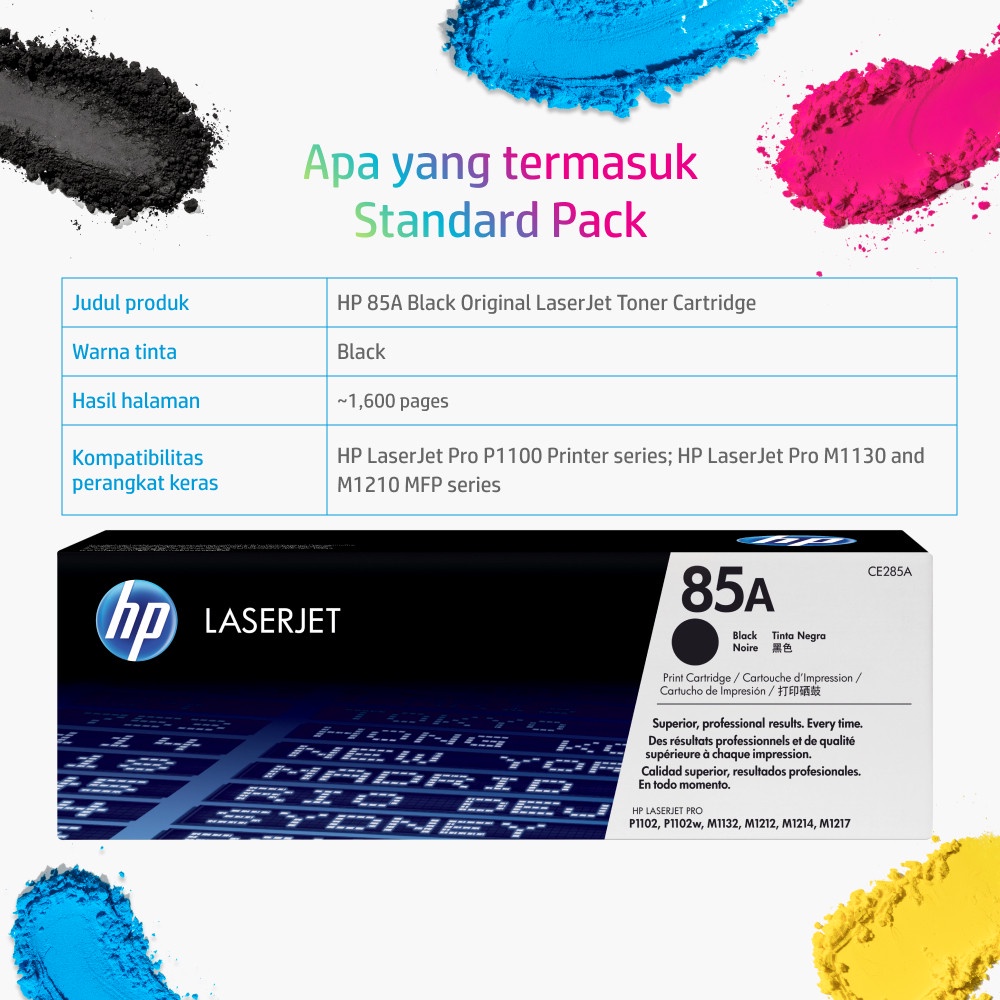 HP Toner 85A Black LaserJet Original [CE285A] (2)
