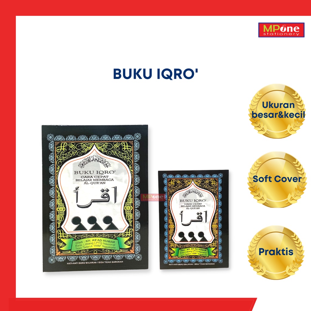 Jual (1 Pcs) Iqro' Lengkap Jilid 6 Besar Kecil Buku Iqra' Cara Cepat ...