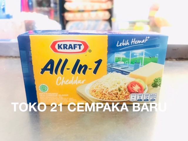 Jual Kraft All In 1 Keju Batang 165 Gram | Kraft Cheddar All In One ...