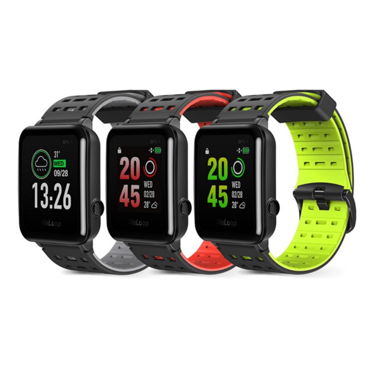 Jual diskon Xiaomi Weloop Hey 3S Smartwatch with GPS 50 meters waterproof Merah Shopee Indonesia