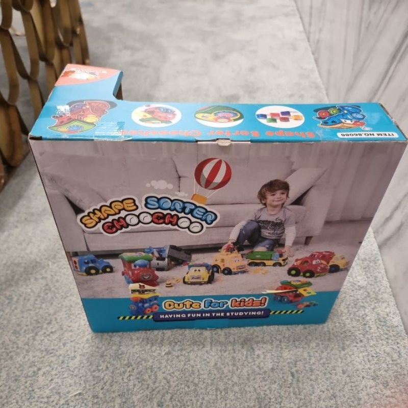 Jual shape sorter train mainan edukasi anak bentuk kereta | Shopee ...