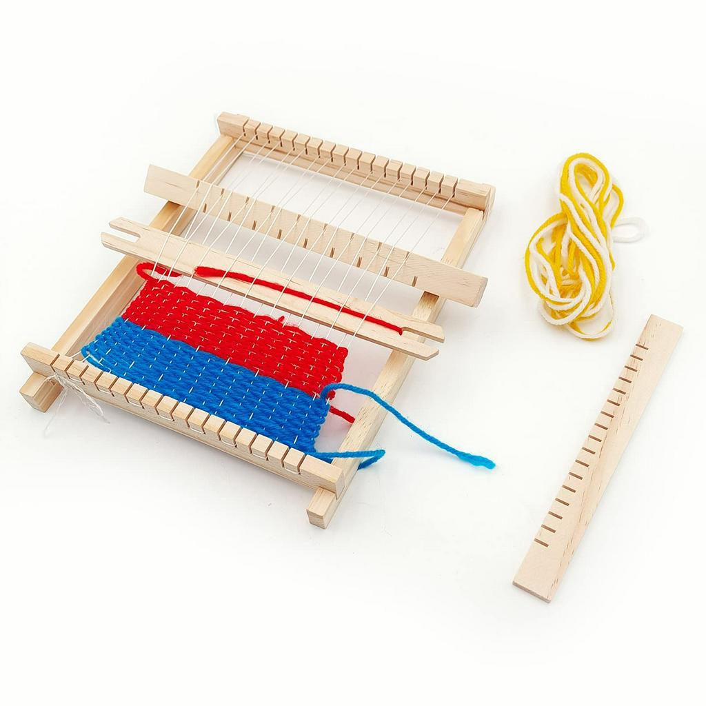 Jual Mini Weaving Kit / Alat Tenun Wooden Weaving Kit Mini Loom Weaving ...