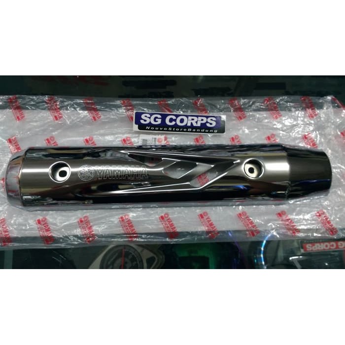 Jual Lihat Detal tameng knalpot nouvo z vietnam lobang luarnya model