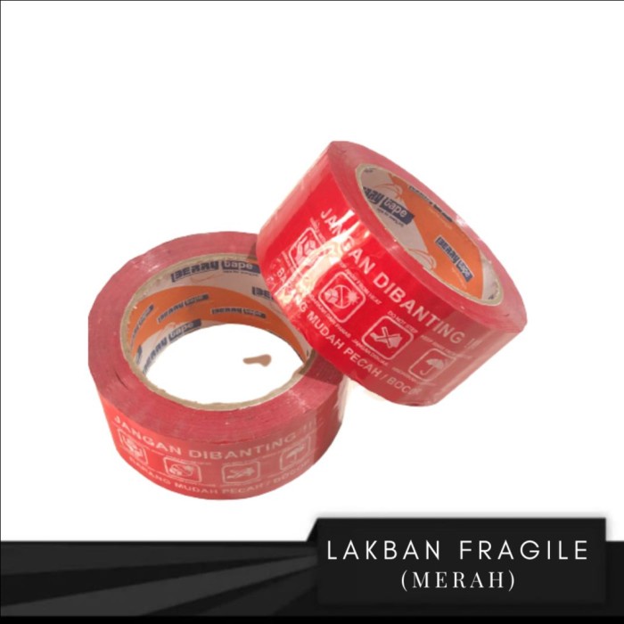 Jual LAKBAN FRAGILE 2 INCH / JANGAN DIBANTING/ FRAGILE TAPE | Shopee ...