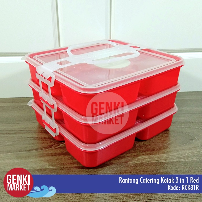 Jual Rantang Makan / Rantang Makanan Katering / Rantang Plastik 3 Susun ...