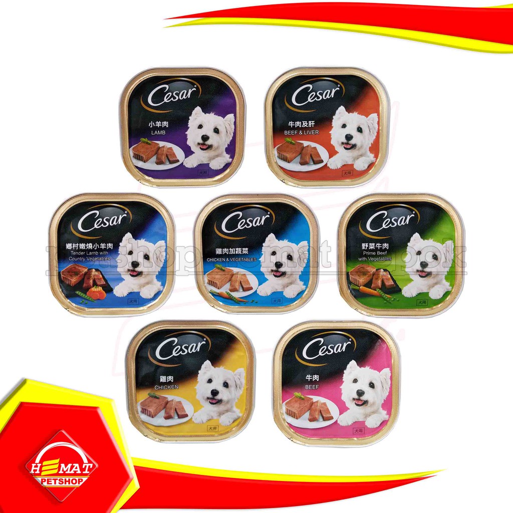 Jual Cesar Wet Dog Food All Varian 100 Gram Makanan Anjing 100gram