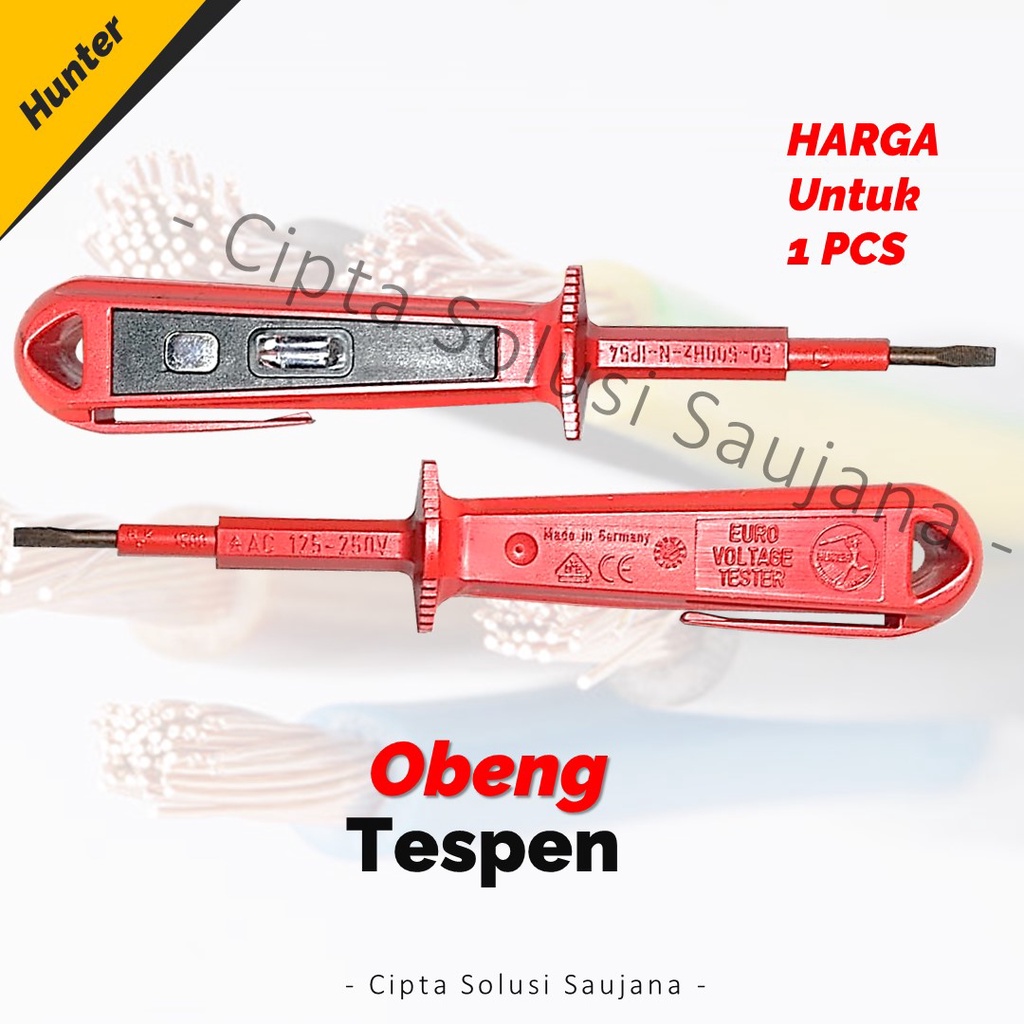Jual OBENG TESPEN HUNTER TEST PEN ALAT PENDETEKSI ALIRAN ARUS TEGANGAN ...