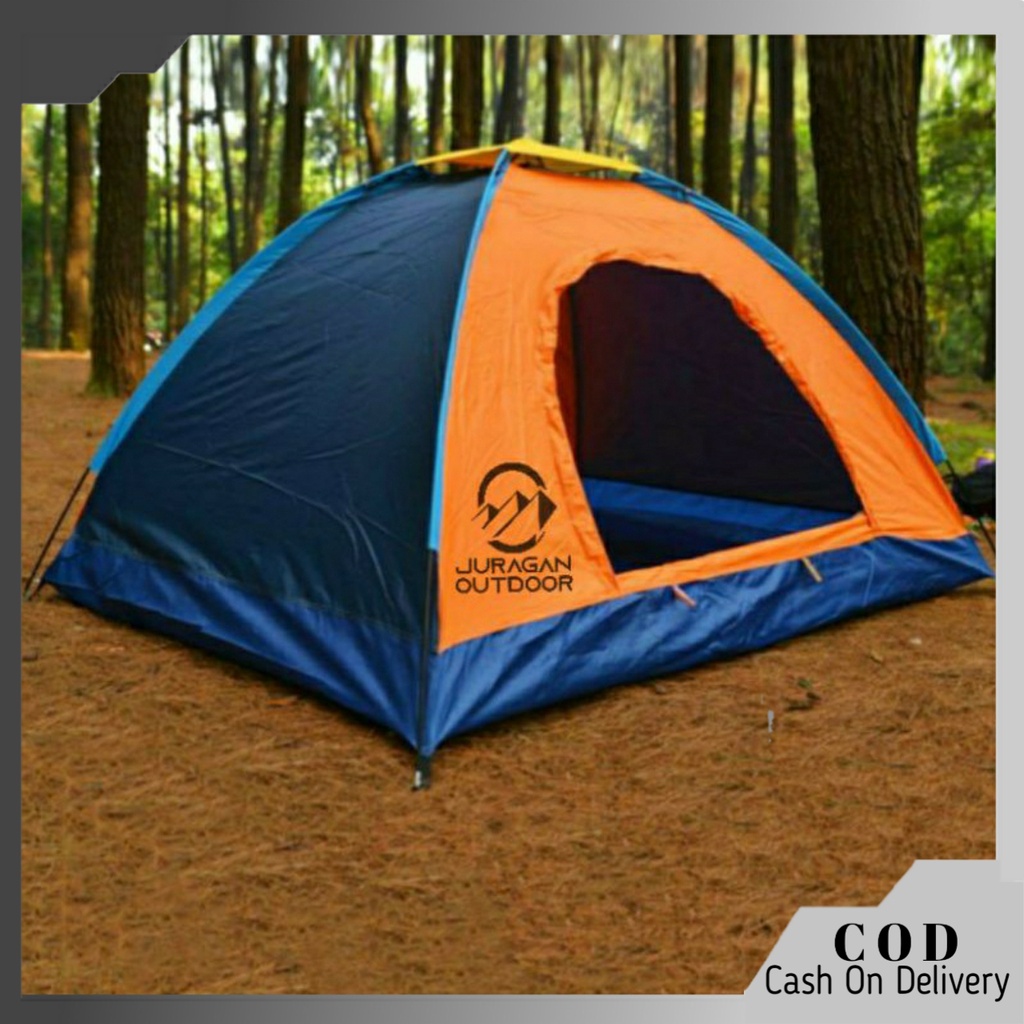 Jual Tenda Camping 2 Orang Tenda Gunung Kemping Murah Tenda Outdoor Hiking Size 150x200cm Alas 3233