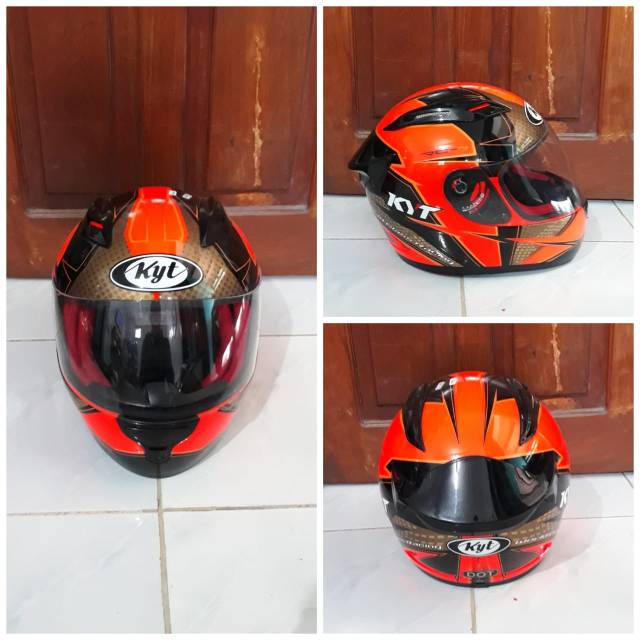 Helm kyt orange sales full face