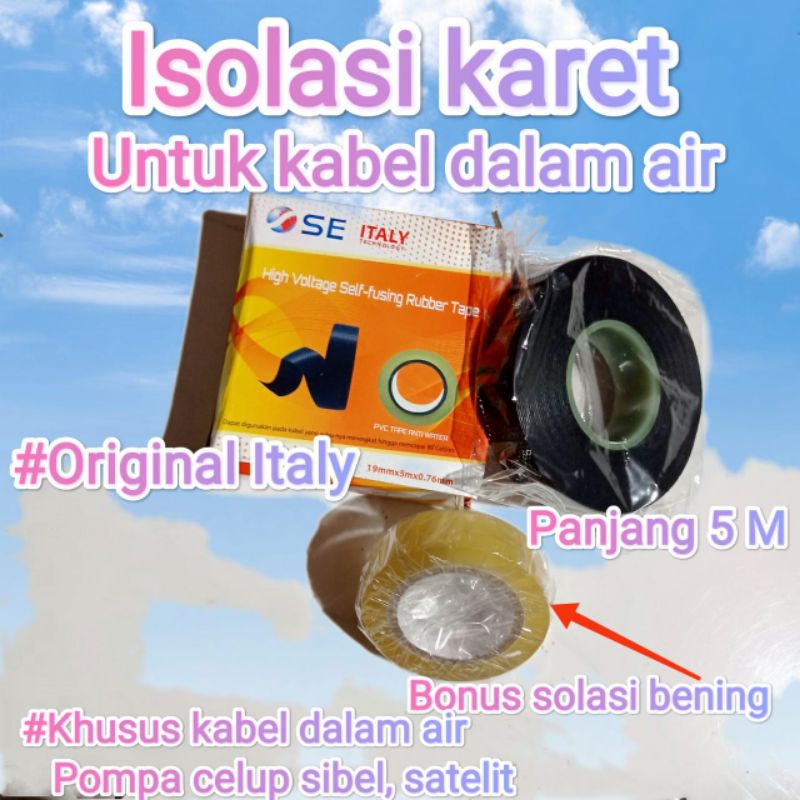 Jual Isolasi Kabel / Isolasi Karet Rubber / Solasi Pompa Celup Sibel ...