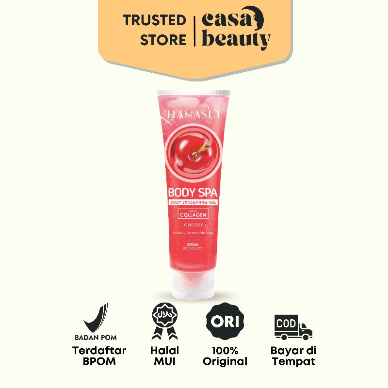 Jual Hanasui Body Spa Exfoliating Gel Cherry With Collagen Peluntur