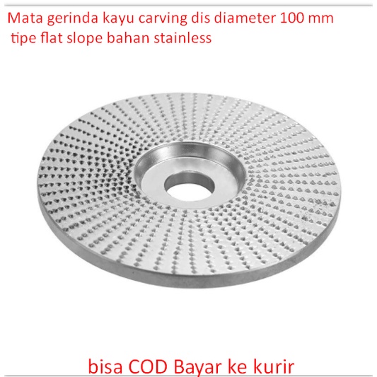 Jual Mata Gerinda Kayu Carving Dis Diameter Mm Tipe Flat Slope Bahan Stainless Shopee