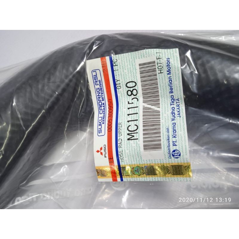 Jual selang radiator atas original Mitsubishi Ragasa 100ps-120ps ...