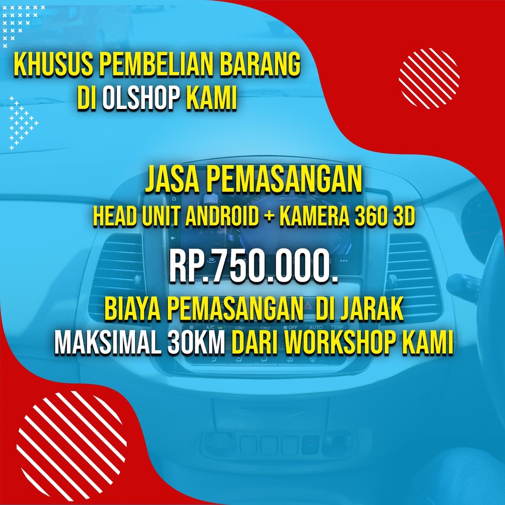 Jual Jasa Pemasangan Head Unit + Camera 360 3D | Shopee Indonesia