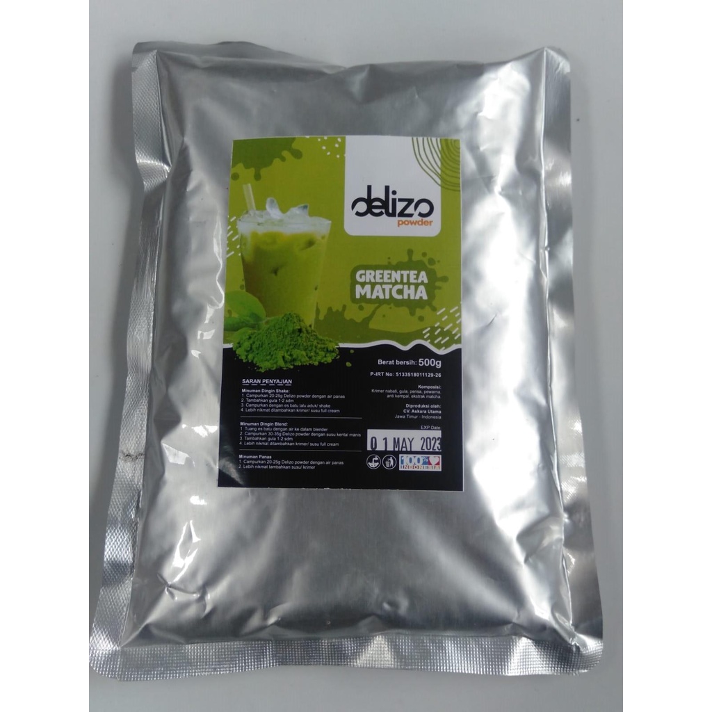 Jual DELIZO GREENTEA MATCHA 500G | Shopee Indonesia