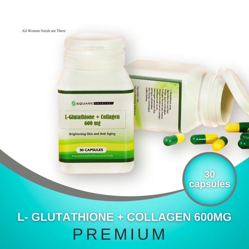 Jual L- Glucoll 600mg L Glutathione+Collegen Suplemen Pemutih Lengkap-  Pemutih & Badan Ampuh Asli Terbaik | Shopee Indonesia
