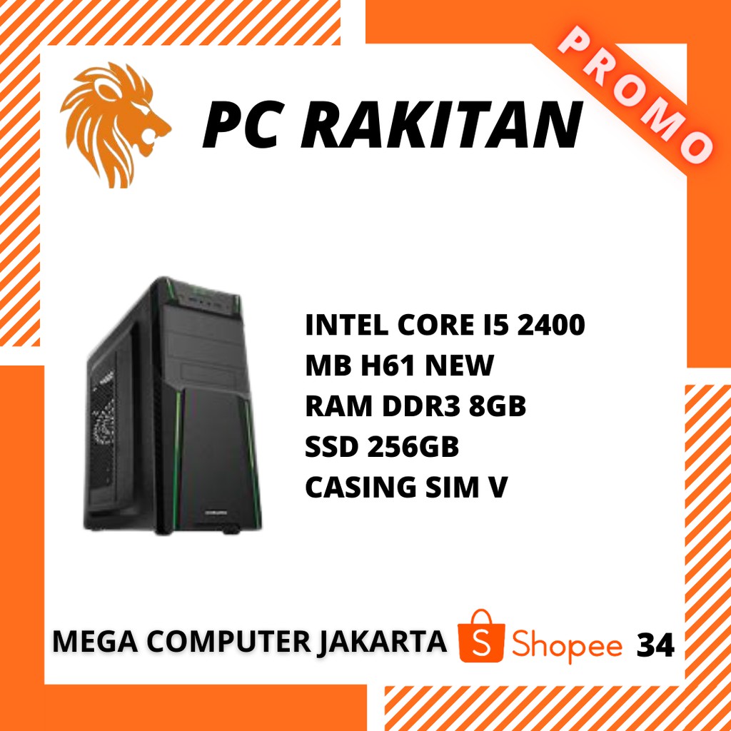Jual KOMPUTER RAKITAN I5 2400 RAM 8GB SSD 256GB | Shopee Indonesia