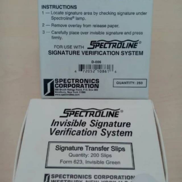 Jual Spectroline Signature Invisible /per set | Shopee Indonesia