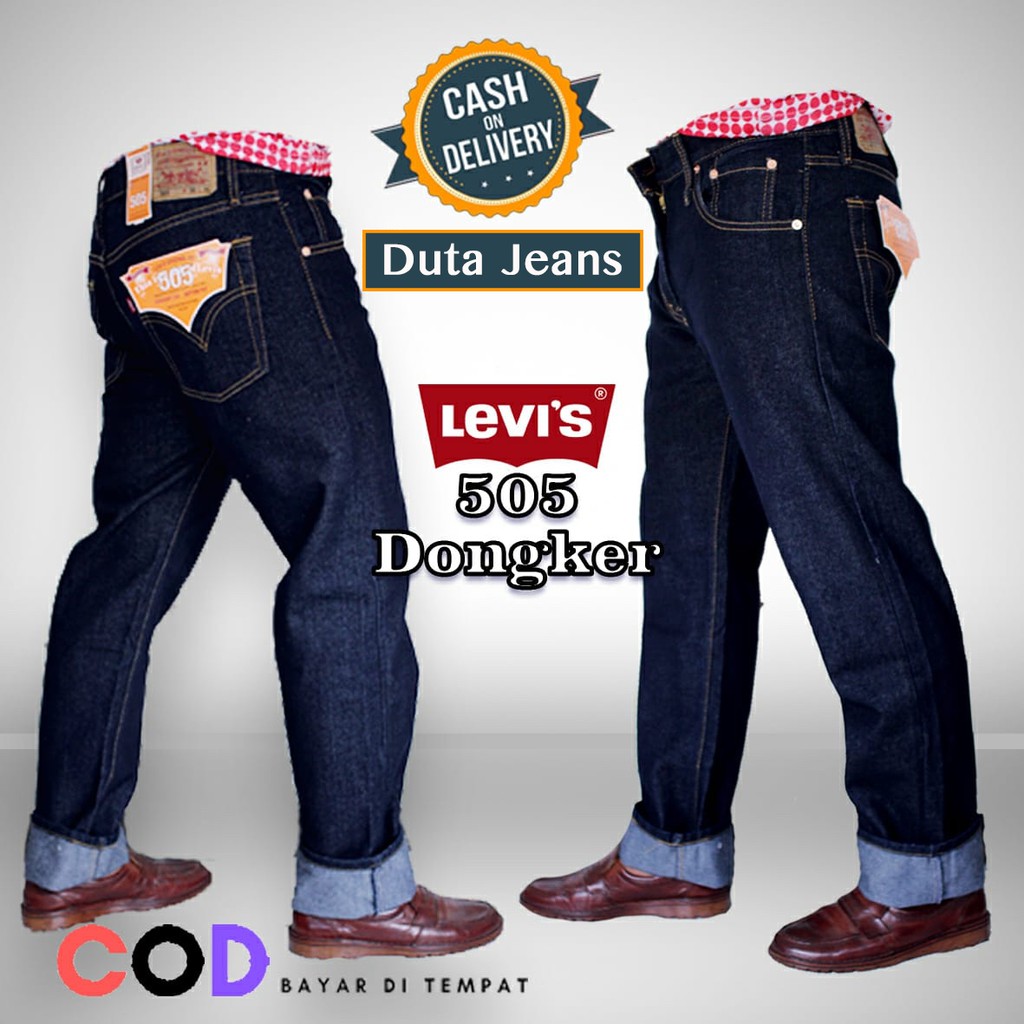 Jual Celana Pria Jeans Levis 505 Regular Fit | Shopee Indonesia