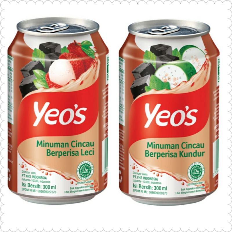 Jual Yeo S Minuman Cincau Leci Kundur Ml Shopee Indonesia