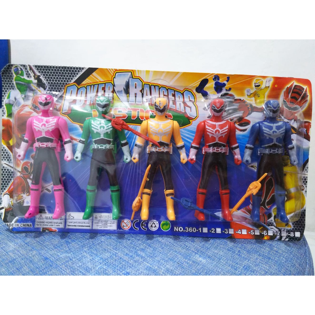 Jual Robot Power Ranger 5 pcs 360-3 viral murah toys pedurungan ...