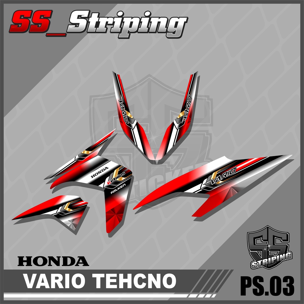 Jual Sticker Striping List Variasi Vario 110 Tehcno - Striping Vario ...