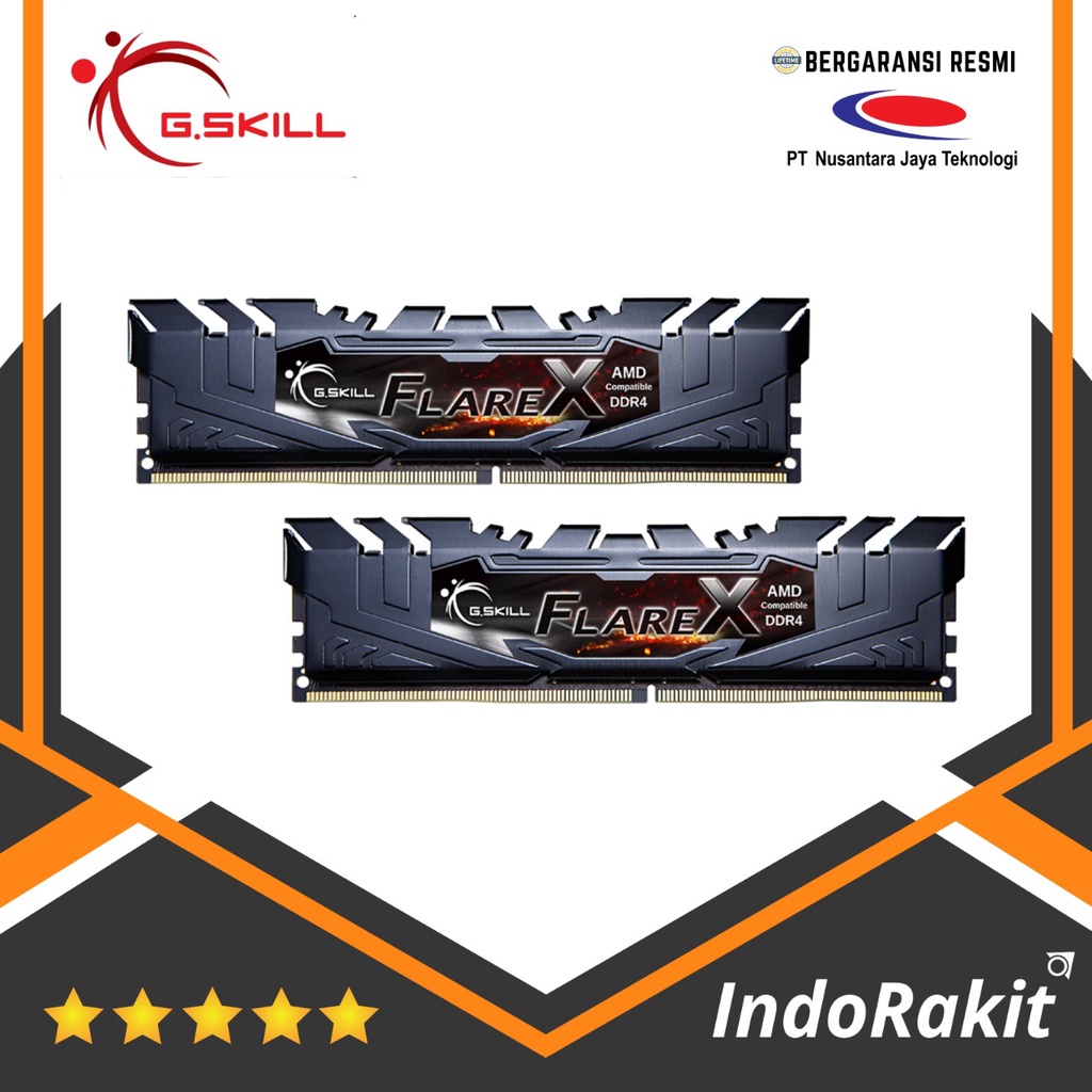 Jual G.Skill Memory F4-3200C16D-16GFX Flare X DDR4 3200MHz 16GB (2x8GB ...