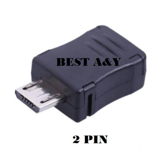 5PCS Micro USB Male To 2 Pin Screw Terminal Adapter,Micro Male To 2 Pin