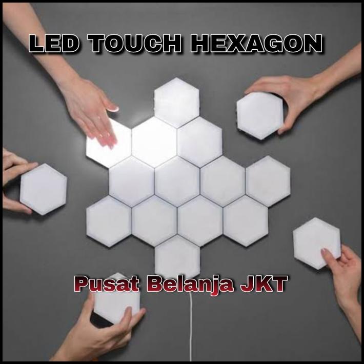 Jual Lampu Led Hexagon Quantum Light Sensor Sentuh Lampu Dinding ...