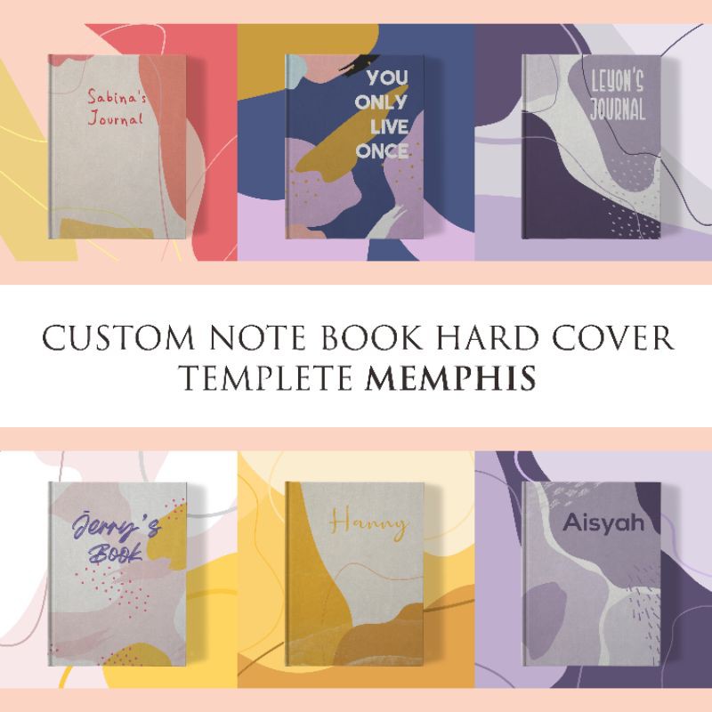 Jual Notebook Buku Catatan Custom A5 Hard Cover 100 Halaman Jilid Binding Memphis Shopee Indonesia