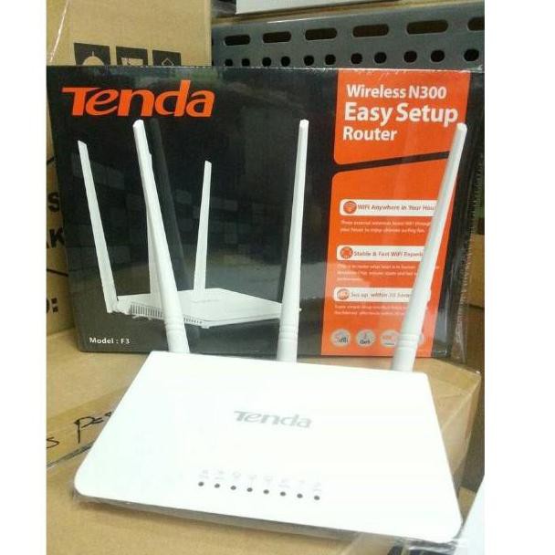 Jual Tenda Wireless/Wifi Router F3 300Mbps WISP Support (KODE G9827 ...