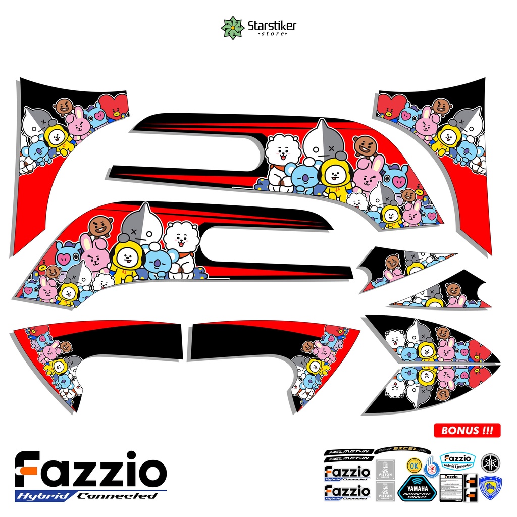 Jual STRIPING YAMAHA FAZZIO / STOCK DECALS / EMBLEM / STIKER / STICKER ...