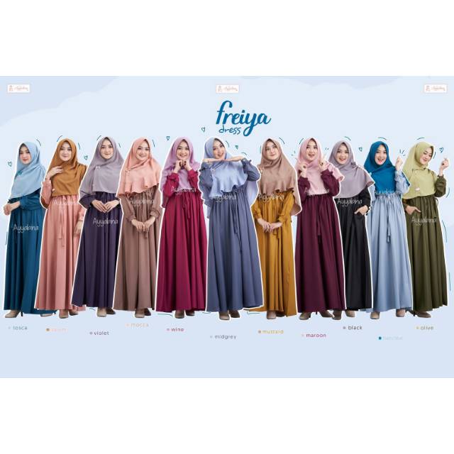 Jual Freiya Dress Original By Ayyabina (Siap Kirim) | Shopee Indonesia