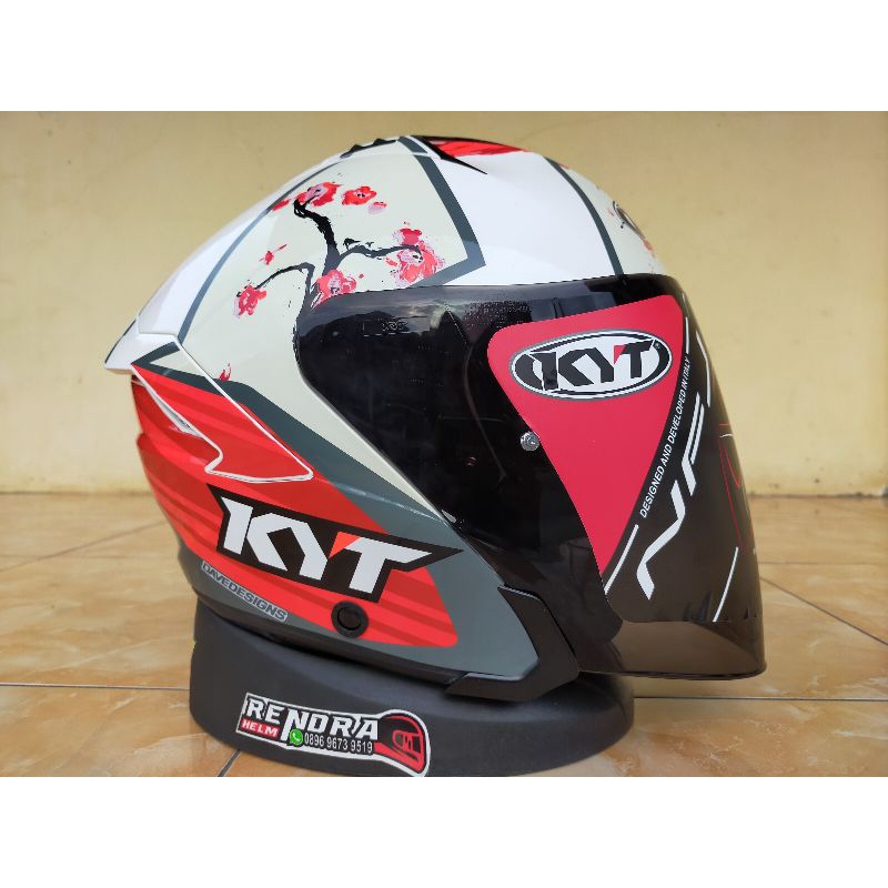 Jual Helm Kyt Nfj Motif Seri Motogp Visor Drak Smuke Original Shopee Indonesia