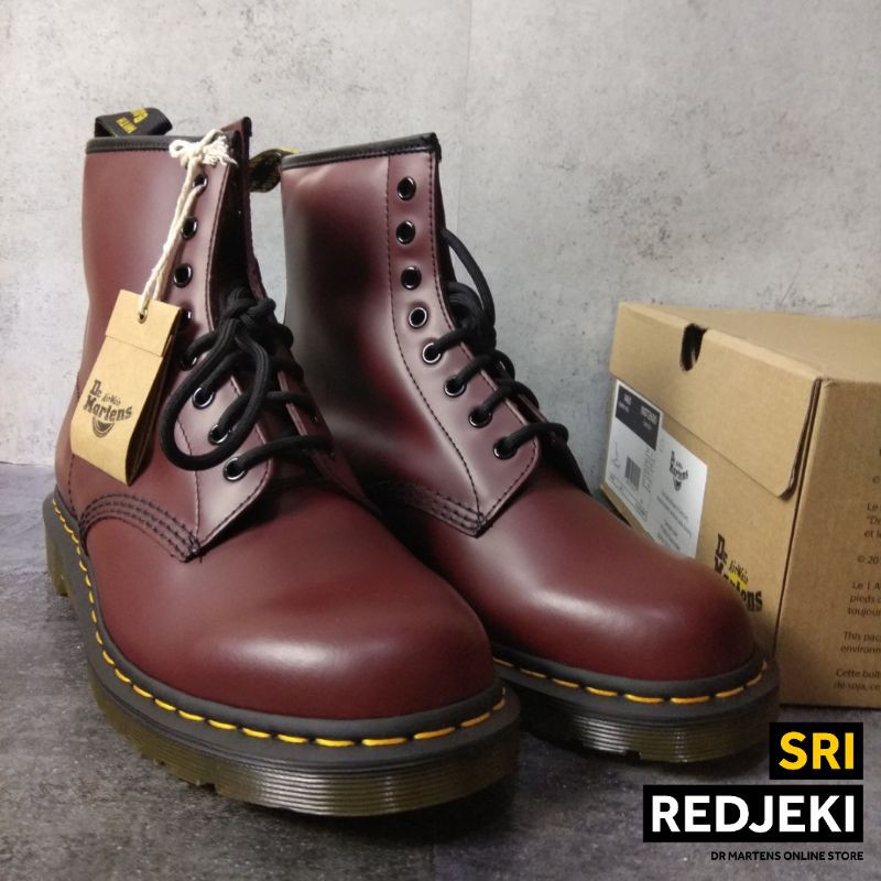 Jual Dr. Martens - Docmart 1460 Cherry Red | Shopee Indonesia