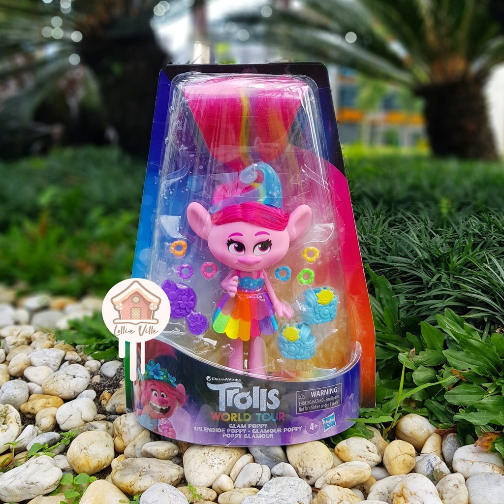 Jual Trolls World Tour Fashion Doll - Glam Poppy | Shopee Indonesia