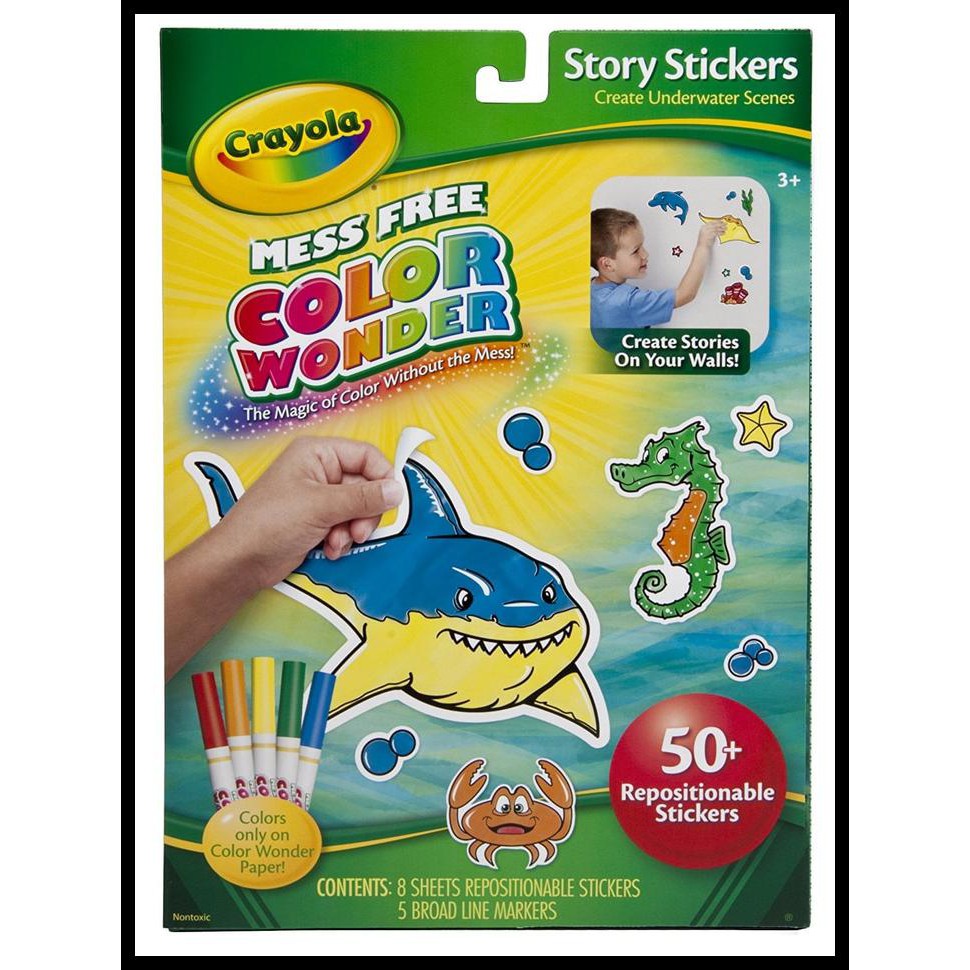 Jual (Promo!!) Crayola 75-2216 - Color Wonder Story Stickers Markers ...