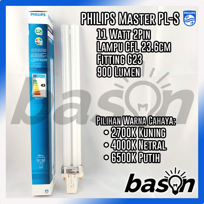 Jual PHILIPS PL-S 11W 2P - Lampu Tusuk CFL PLS | Shopee Indonesia