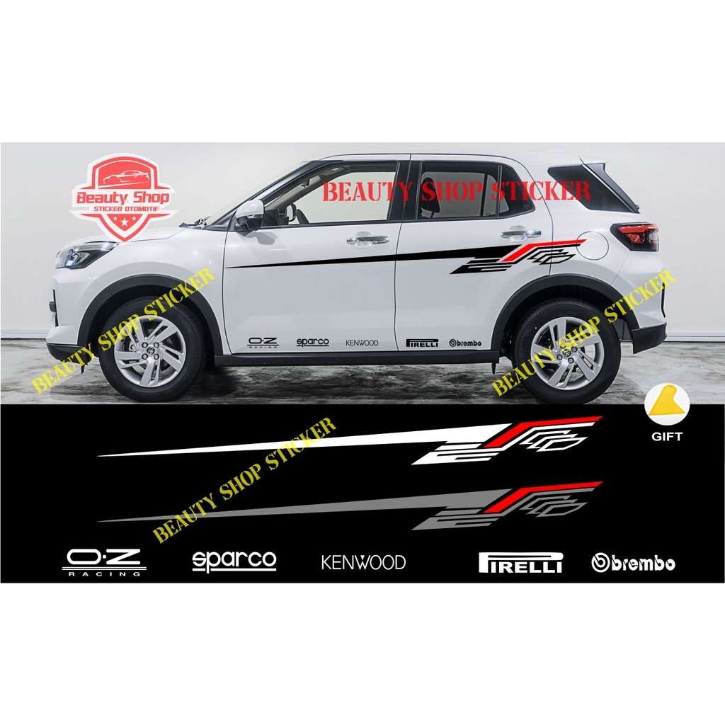 Jual promo terbaru sticker stiker toyota raize daihatsu rocky list ...